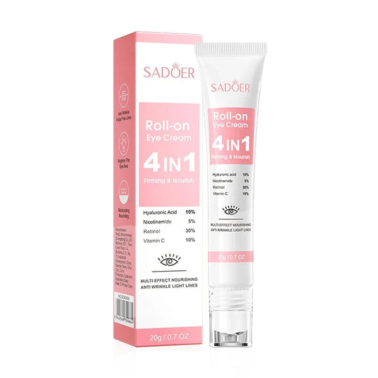 4 In 1 Roll-On Moisturising Eye Cream Anti Dark Circles Eyes Bags
