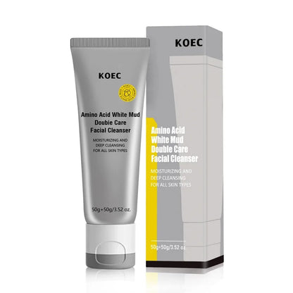 Amino Acid Dual Oil Control Deep Cleansing White Mud Cleanser